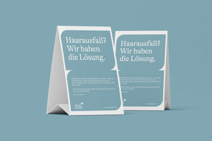 Platz-Display (Haarausfall? Wir haben die Lösung.)